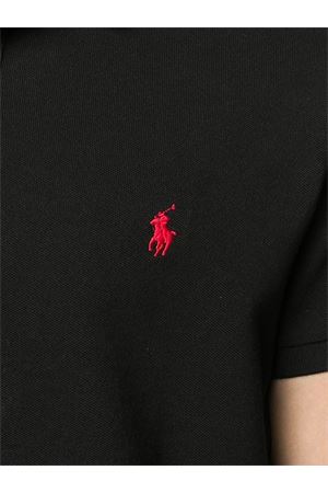 Polo in cotone nero RALPH LAUREN | 710795080006BLACK